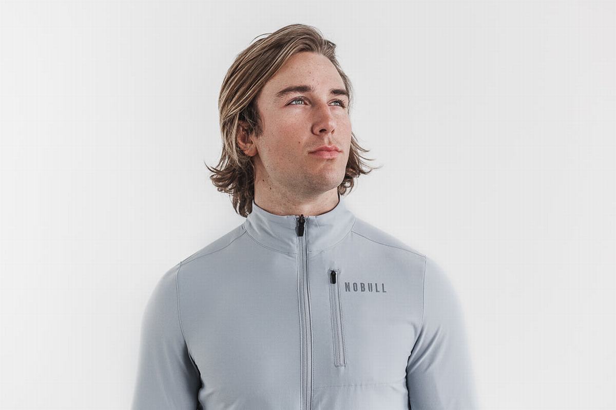 Nobull 4-way Stretch Woven Jassen Heren Grijs | 038671-MFP