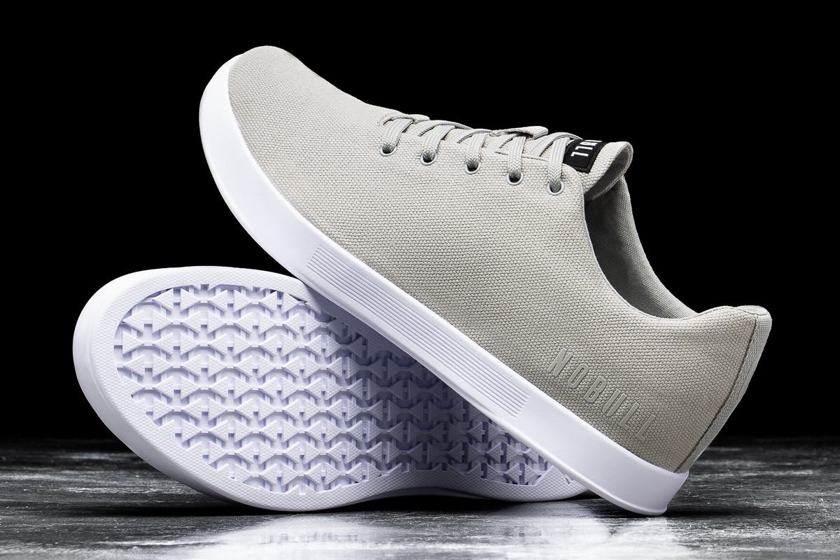 Nobull Arctic Canvas Trainer Fitness Schoenen Heren Grijs | 492587-EVN