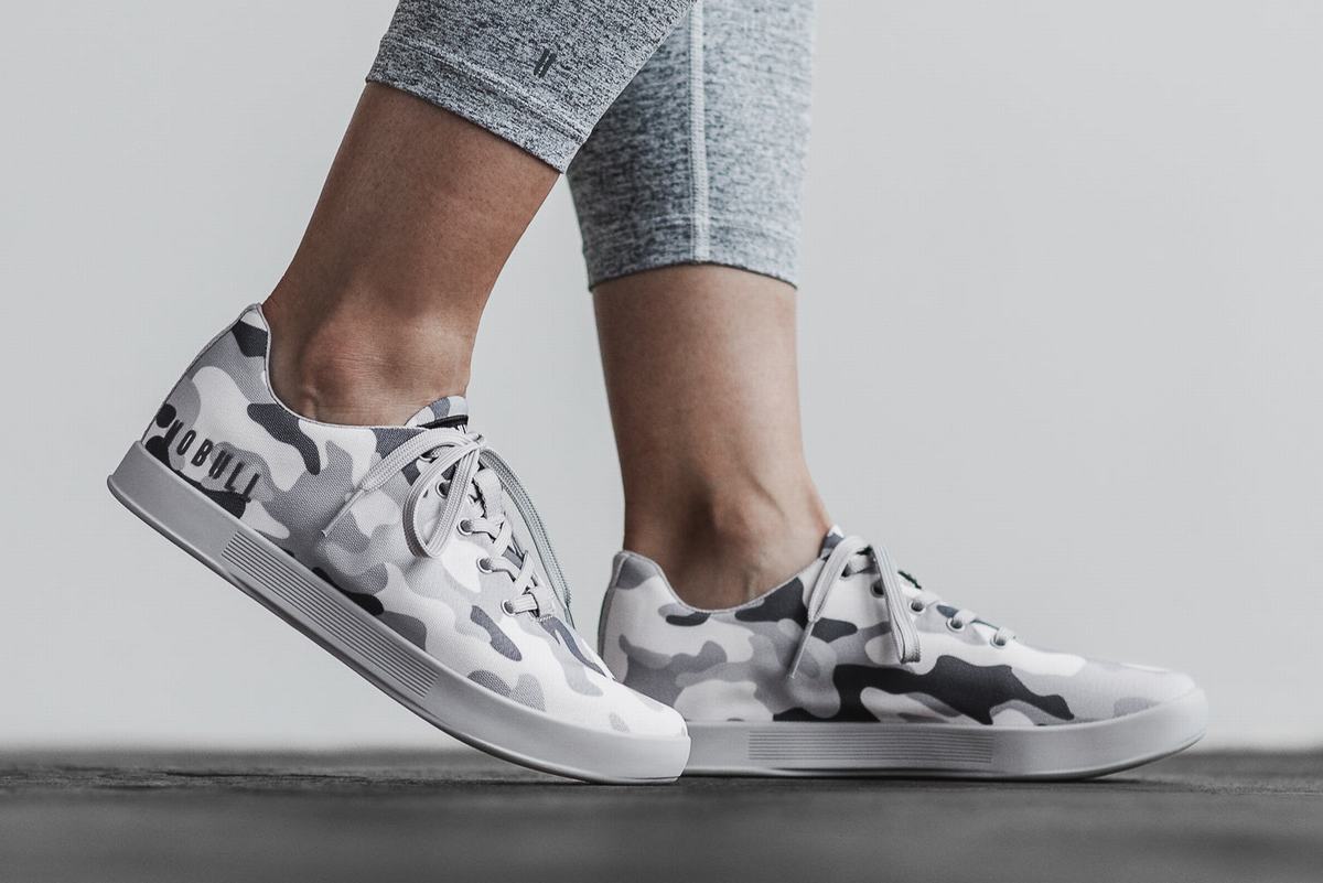 Nobull Arctic Canvas Trainer Fitness Schoenen Dames Camo | 835947-JBI