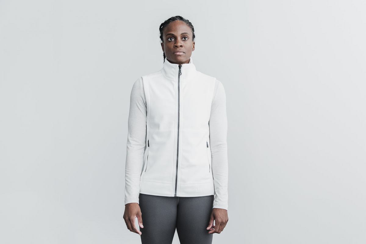 Nobull Arctic Gilet Dames Wit | 480172-AKI