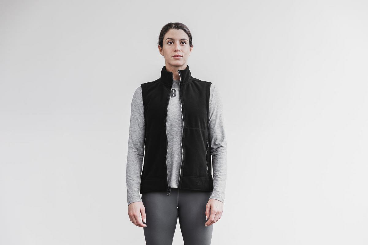 Nobull Arctic Gilet Dames Zwart | 894235-DXB