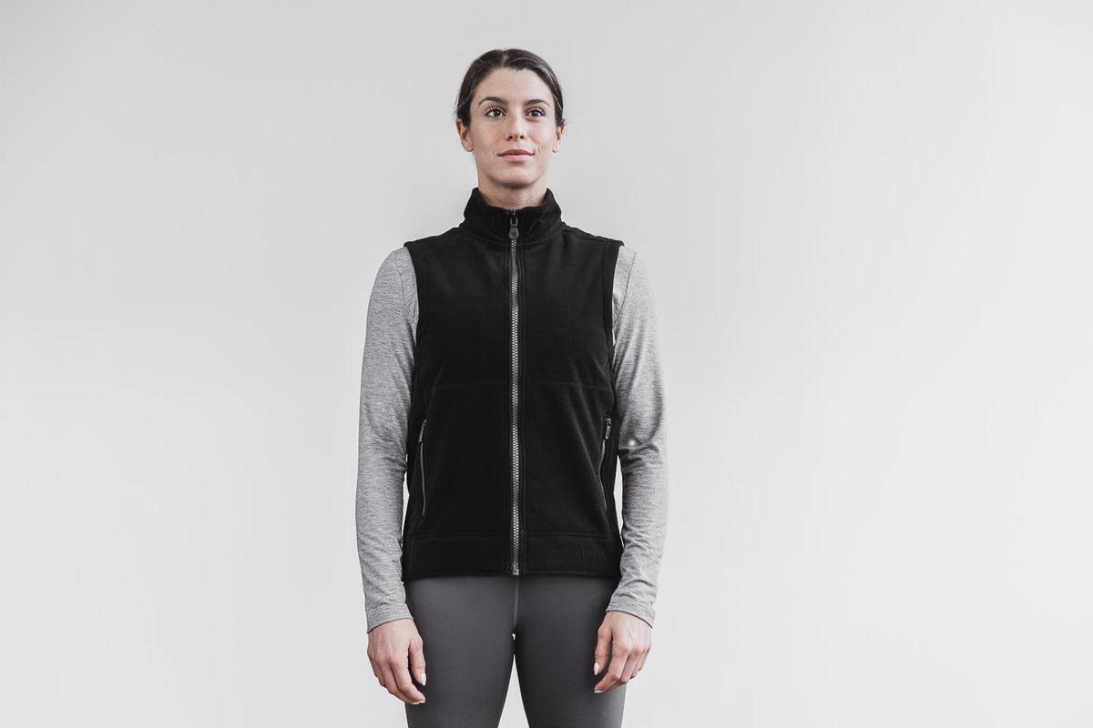 Nobull Arctic Gilet Dames Zwart | 894235-DXB