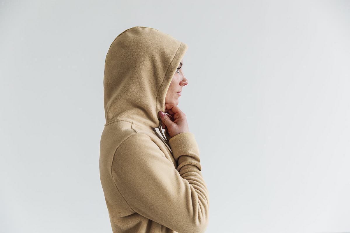 Nobull Arctic Hoodie Dames Beige | 078423-HZL