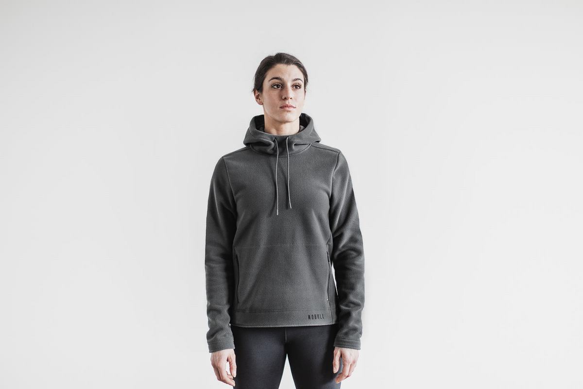 Nobull Arctic Hoodie Dames Donkergrijs | 983205-RKE