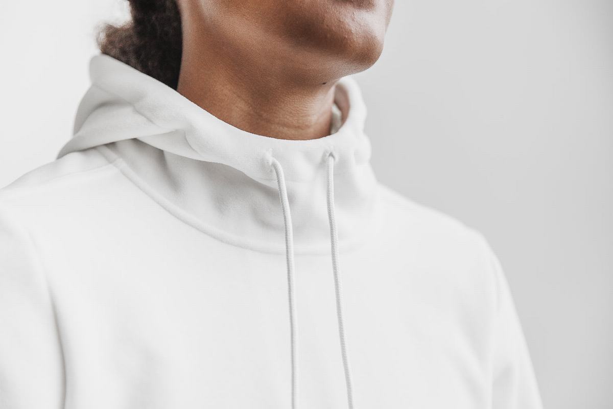 Nobull Arctic Hoodie Dames Wit | 347689-YMN