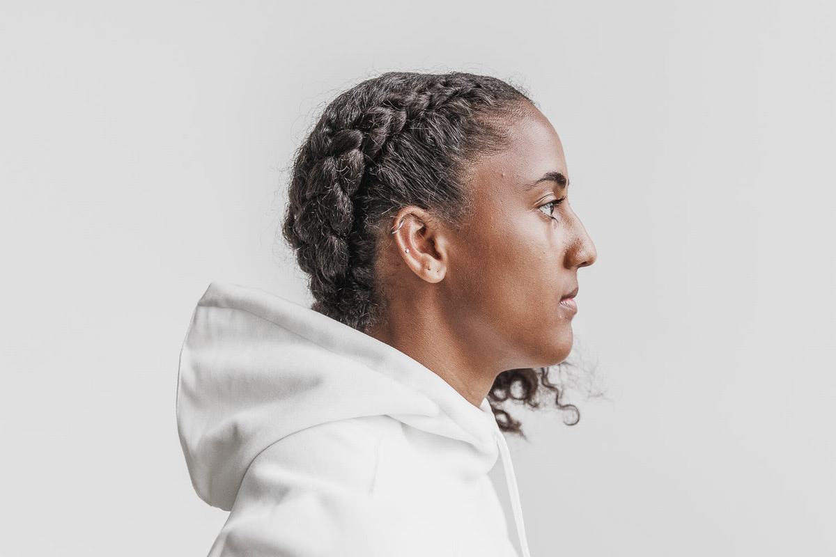 Nobull Arctic Hoodie Dames Wit | 347689-YMN