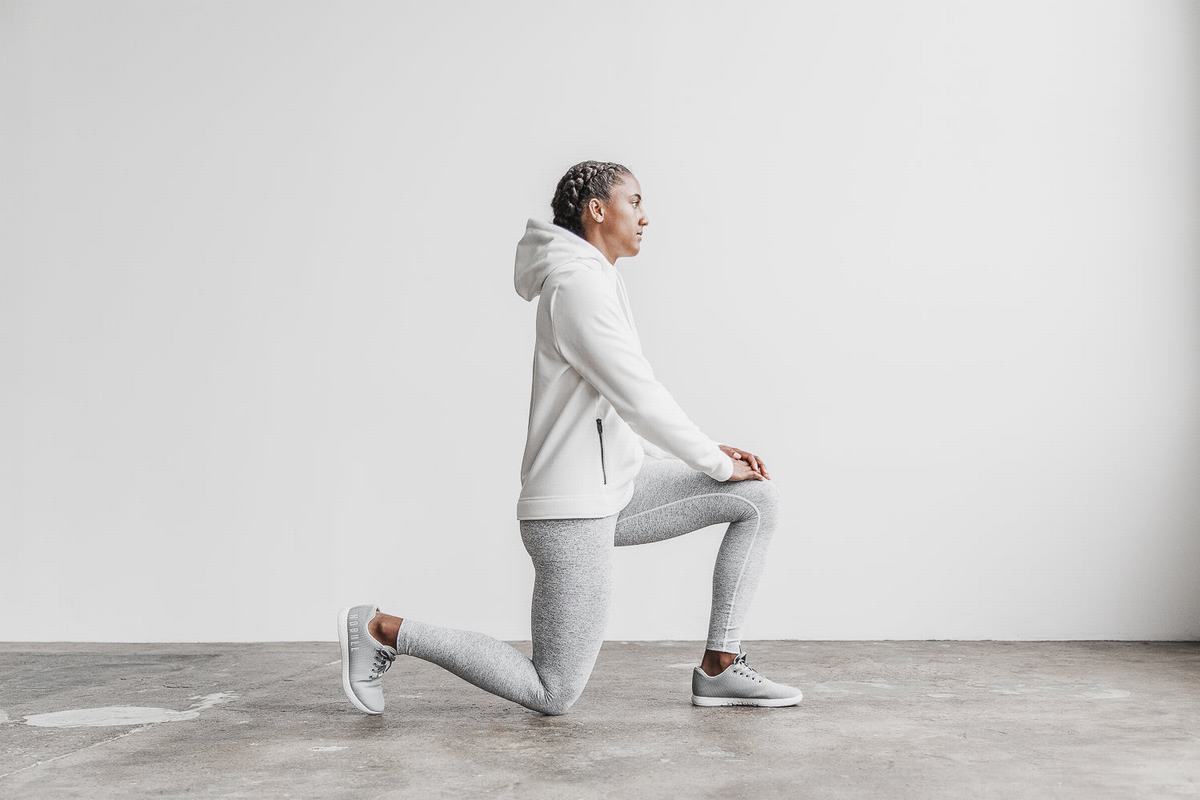 Nobull Arctic Hoodie Dames Wit | 347689-YMN