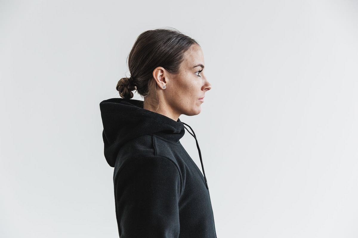 Nobull Arctic Hoodie Dames Zwart | 538716-ALR