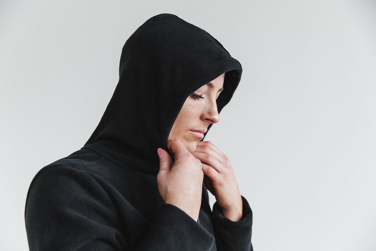 Nobull Arctic Hoodie Dames Zwart | 538716-ALR