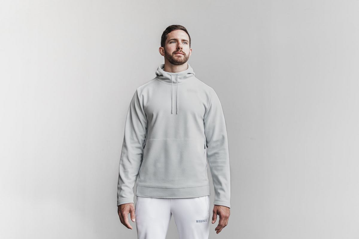 Nobull Arctic Hoodie Heren Grijs | 830915-VCE