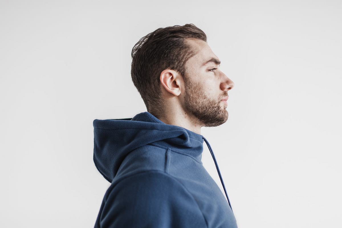 Nobull Arctic Hoodie Heren Grijs Blauw | 580716-VEB