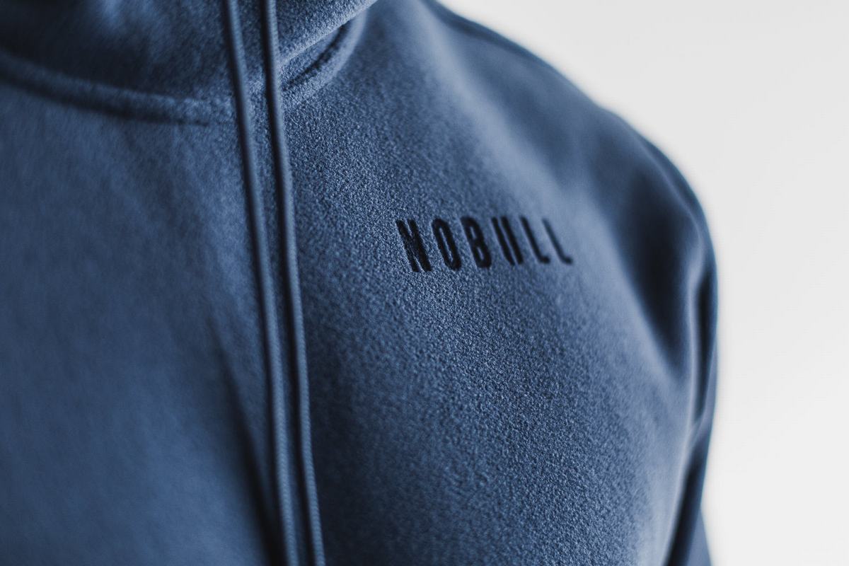 Nobull Arctic Hoodie Heren Grijs Blauw | 580716-VEB