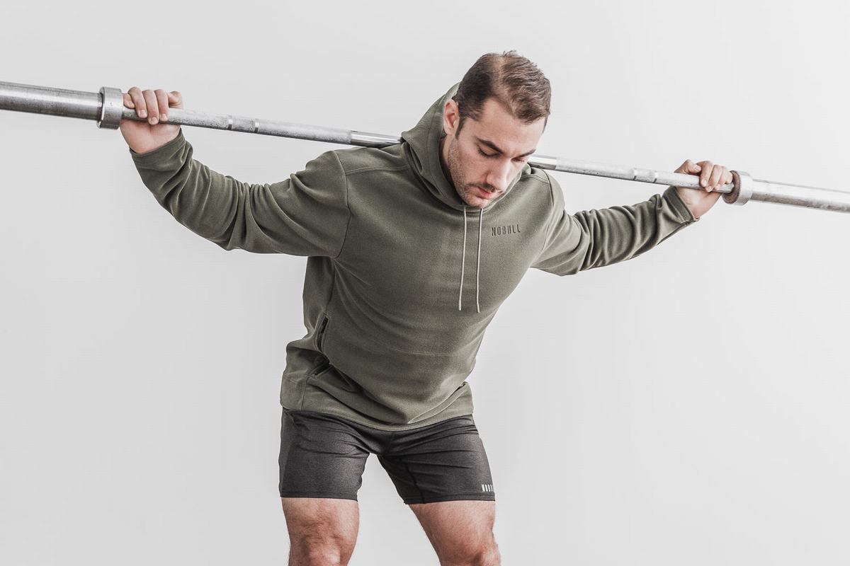 Nobull Arctic Hoodie Heren Groen | 194206-FEQ