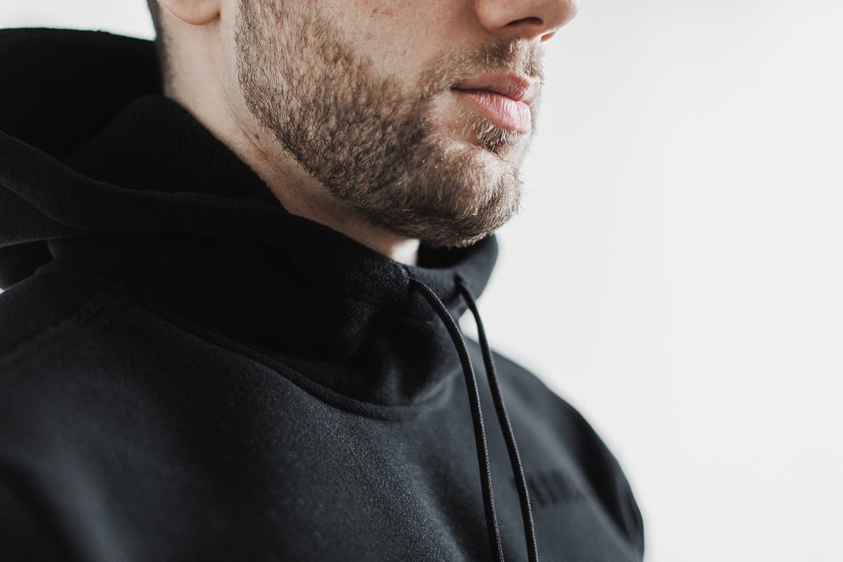 Nobull Arctic Hoodie Heren Zwart | 094735-UBS