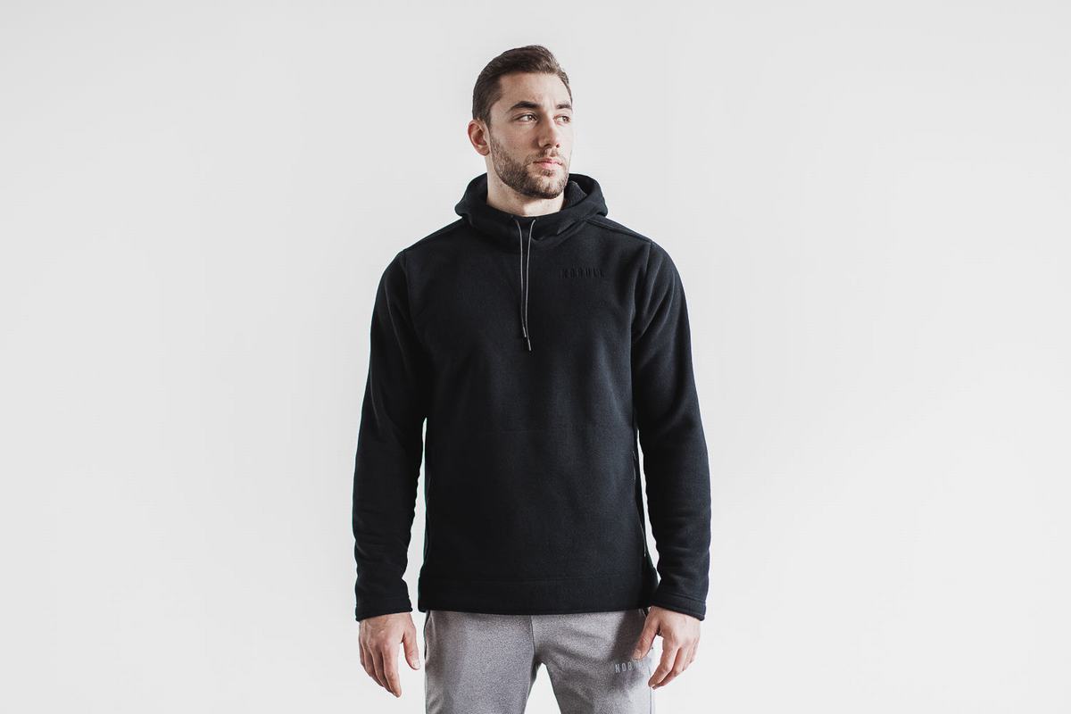 Nobull Arctic Hoodie Heren Zwart | 094735-UBS
