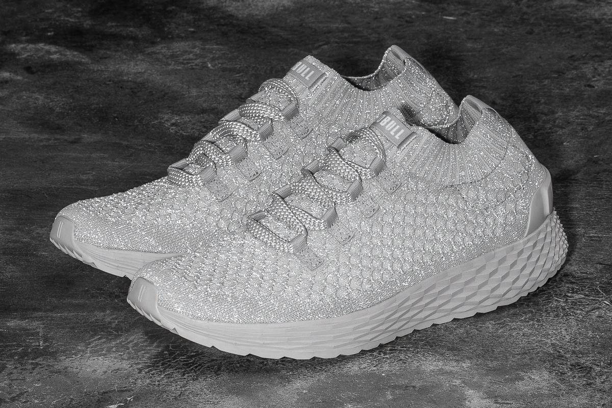 Nobull Arctic Knit Runner Loopschoenen Dames Grijs | 457293-IDE