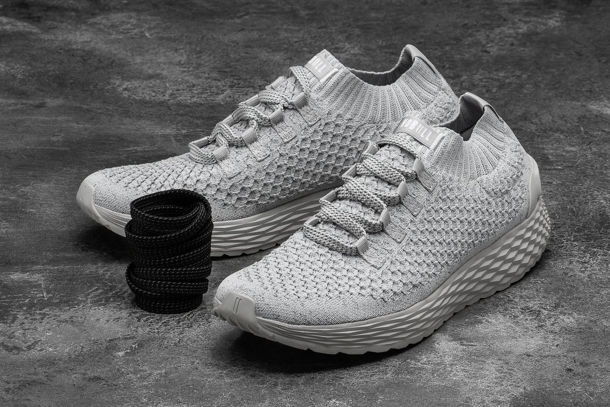 Nobull Arctic Knit Runner Loopschoenen Dames Grijs | 457293-IDE