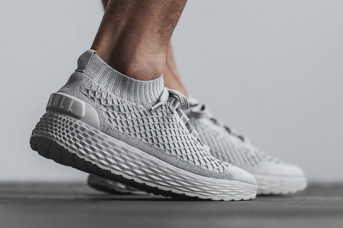 Nobull Arctic Knit Runner Loopschoenen Heren Grijs | 957246-IAG