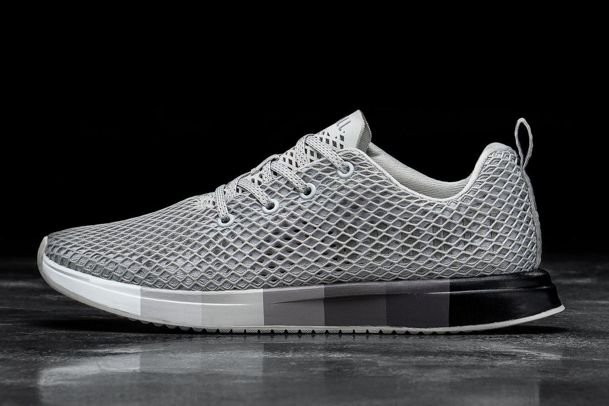 Nobull Arctic Mesh Runner Loopschoenen Dames Grijs | 279316-KAE