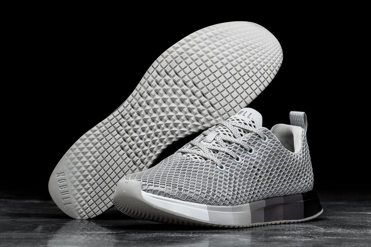 Nobull Arctic Mesh Runner Loopschoenen Dames Grijs | 279316-KAE
