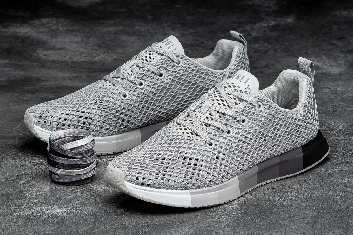 Nobull Arctic Mesh Runner Loopschoenen Dames Grijs | 279316-KAE