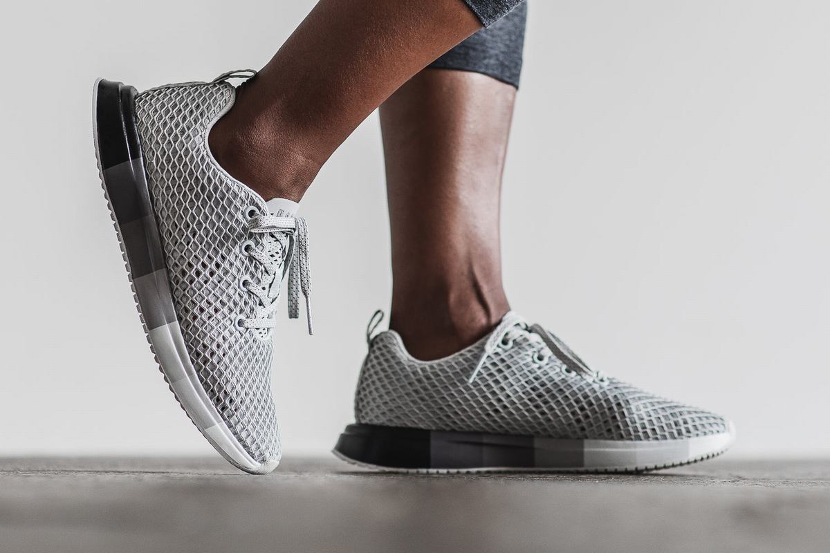 Nobull Arctic Mesh Runner Loopschoenen Dames Grijs | 279316-KAE