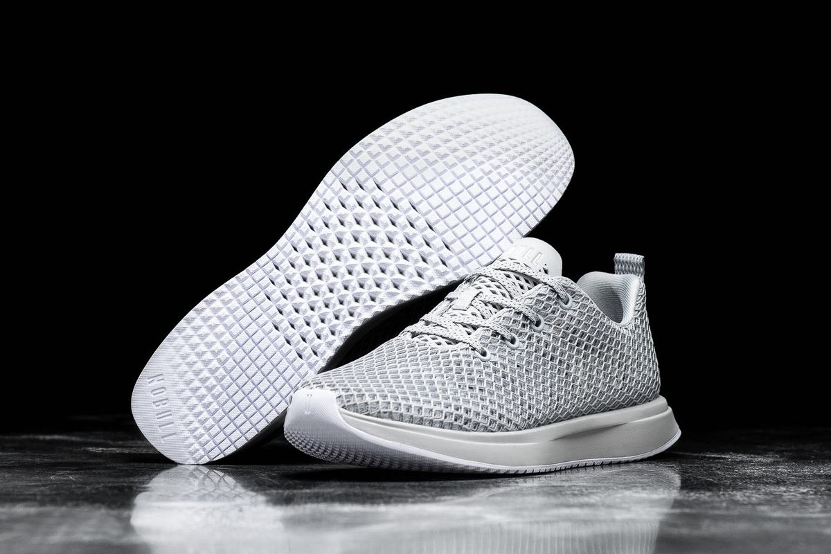 Nobull Arctic Mesh Runner Loopschoenen Dames Grijs | 914062-ARZ
