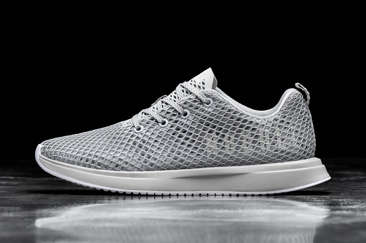 Nobull Arctic Mesh Runner Loopschoenen Heren Grijs | 579436-TXV
