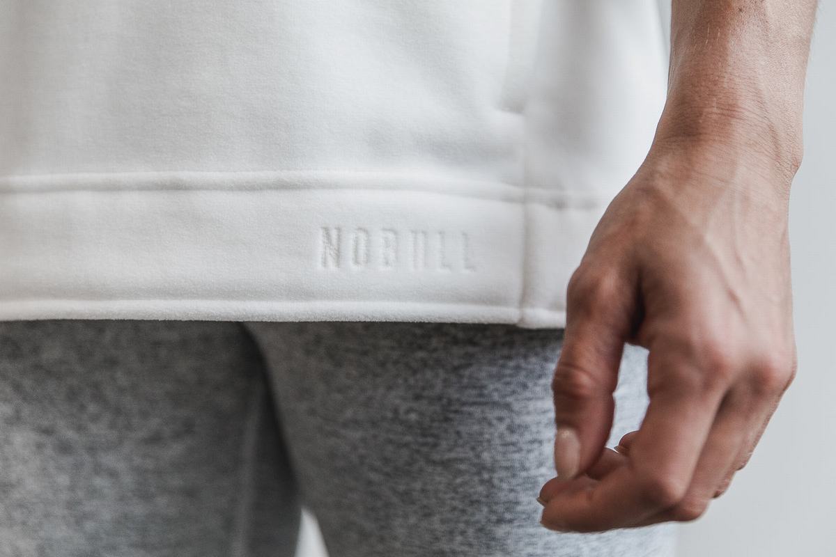 Nobull Arctic Mouwloos Cowl Sweatshirts Dames Wit | 150294-HAN