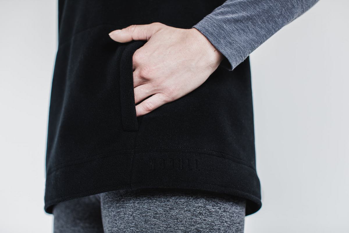 Nobull Arctic Mouwloos Cowl Sweatshirts Dames Zwart | 905736-ILP