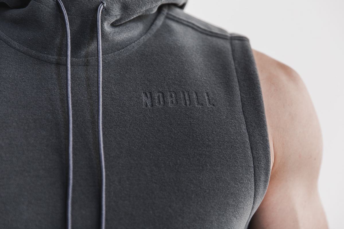 Nobull Arctic Mouwloos Pullover Heren Donkergrijs | 678541-DMK