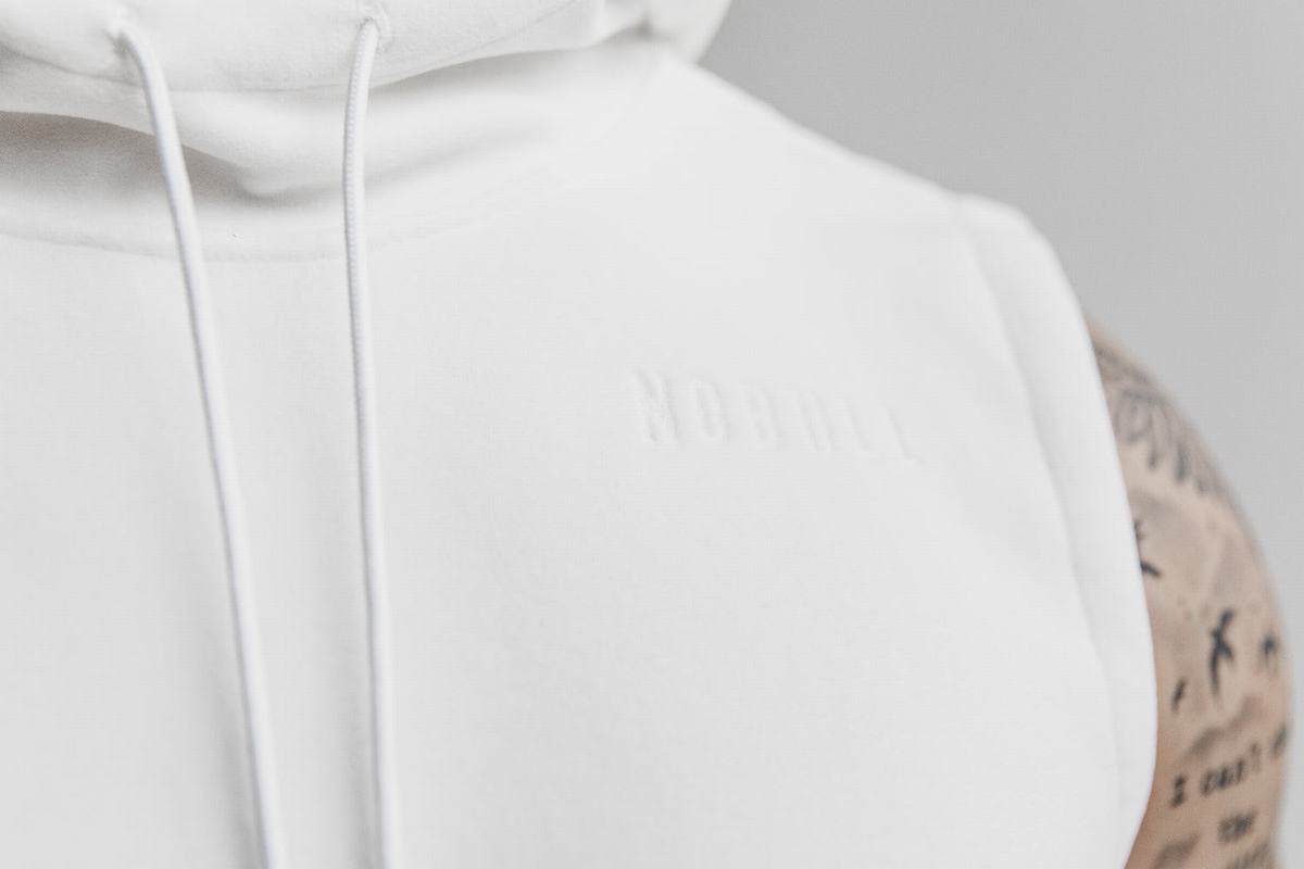 Nobull Arctic Mouwloos Pullover Heren Wit | 054293-VQZ