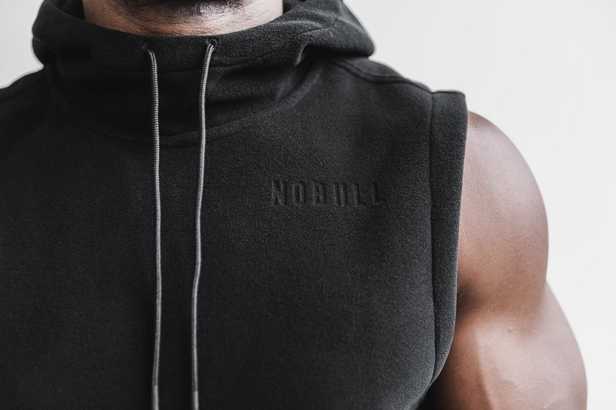 Nobull Arctic Mouwloos Pullover Heren Zwart | 463852-JBM