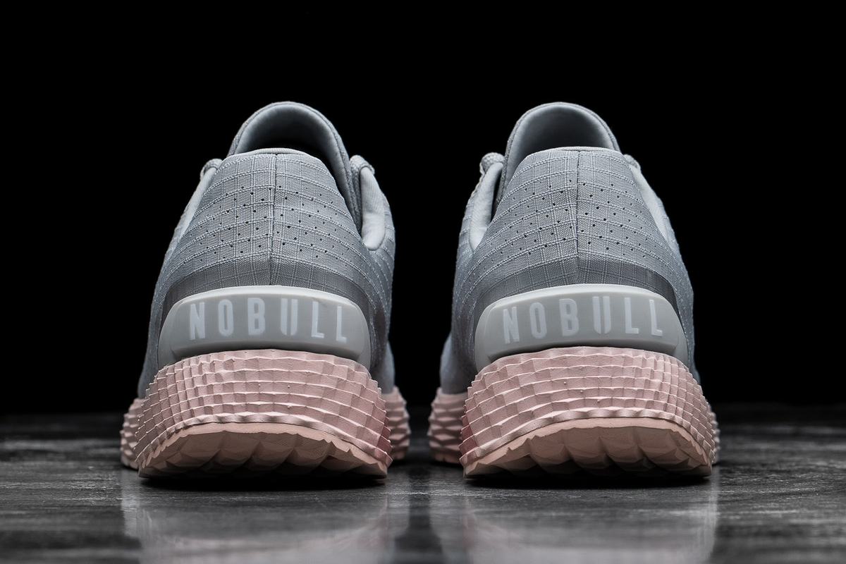 Nobull Arctic Ripstop Runner Loopschoenen Heren Grijs Roze | 071389-LIG