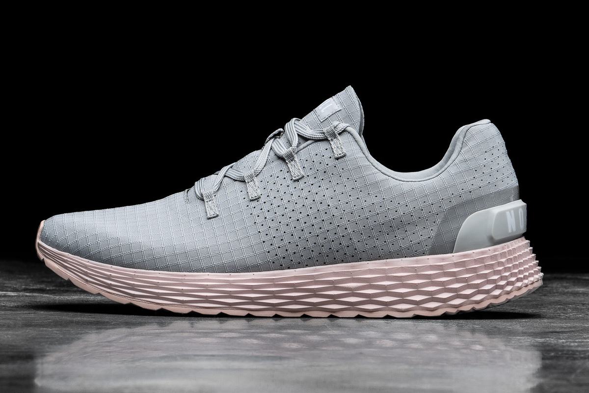 Nobull Arctic Ripstop Runner Loopschoenen Heren Grijs Roze | 071389-LIG