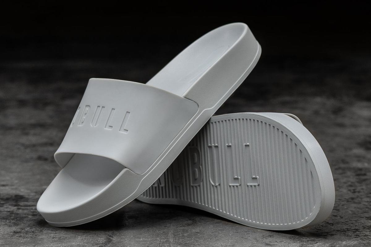 Nobull Arctic Slippers Heren Grijs | 685209-TXR
