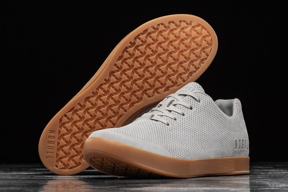 Nobull Arctic Suede Trainer Fitness Schoenen Dames Grijs Bruin | 804769-OZB