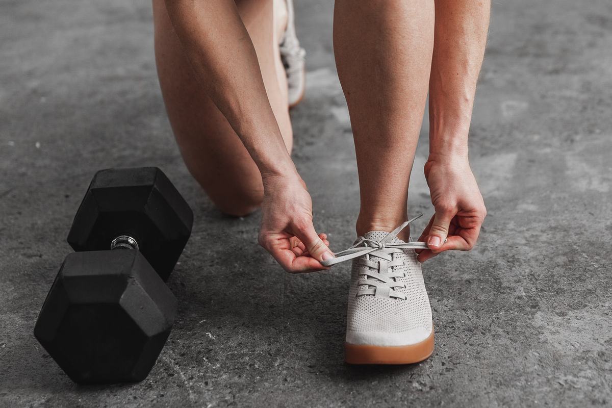 Nobull Arctic Suede Trainer Fitness Schoenen Dames Grijs Bruin | 804769-OZB