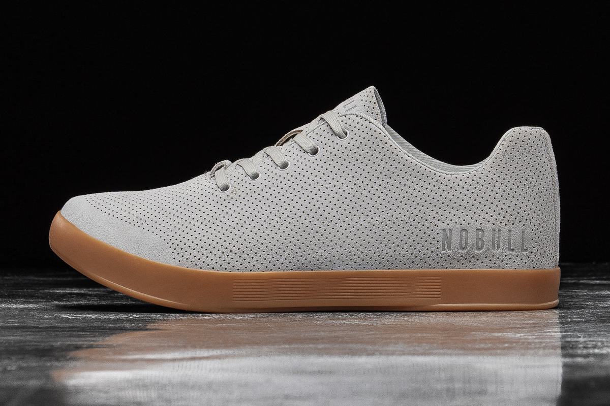 Nobull Arctic Suede Trainer Fitness Schoenen Dames Grijs Bruin | 804769-OZB