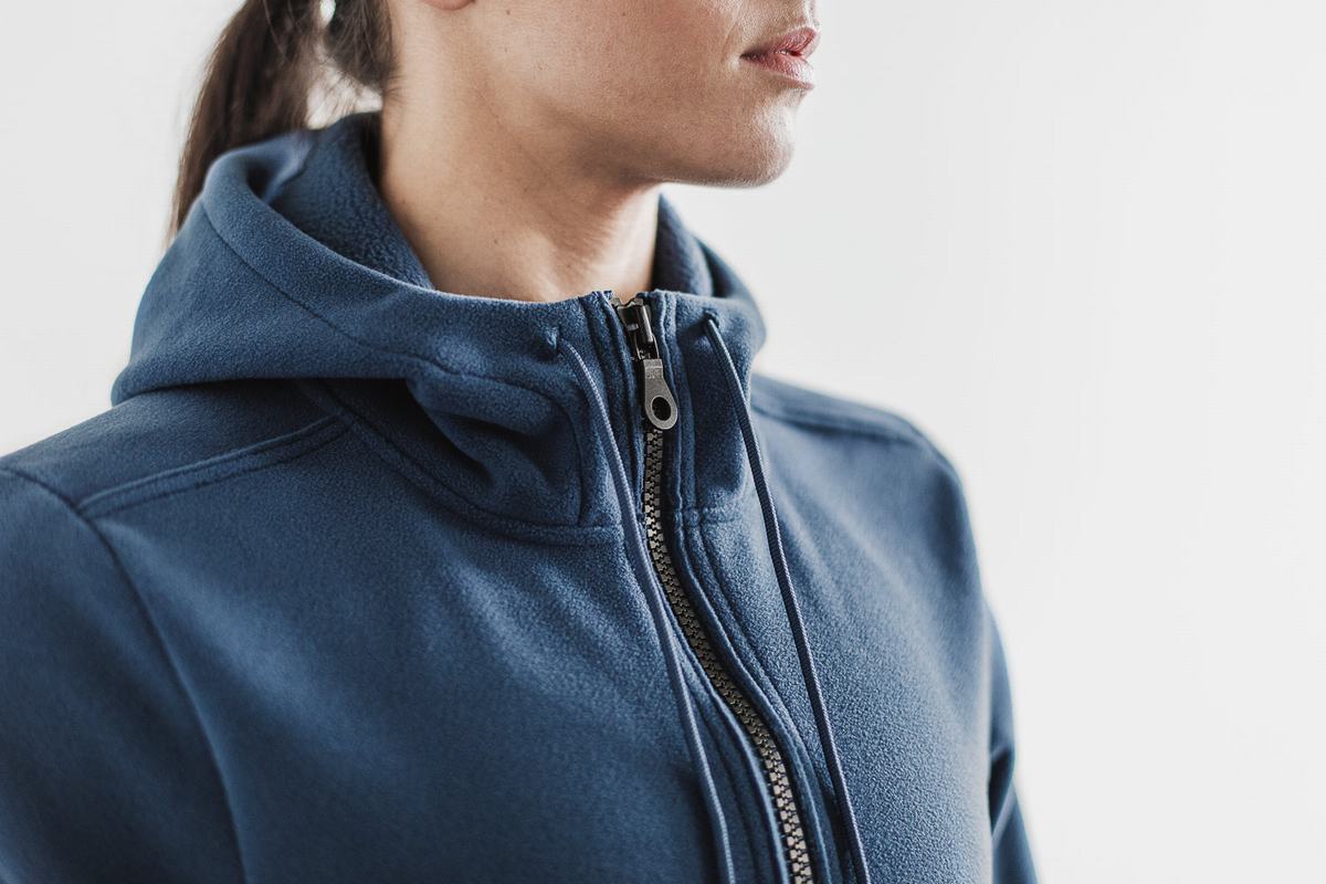 Nobull Arctic Zip-up Jassen Dames Grijs Blauw | 412956-YNM