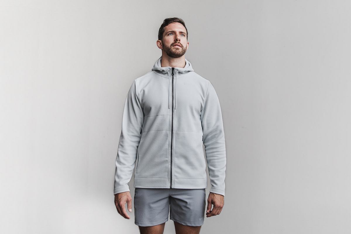 Nobull Arctic Zip-up Jassen Heren Grijs | 895730-UVN