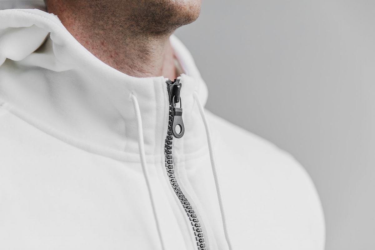Nobull Arctic Zip-up Jassen Heren Wit | 139578-CGJ
