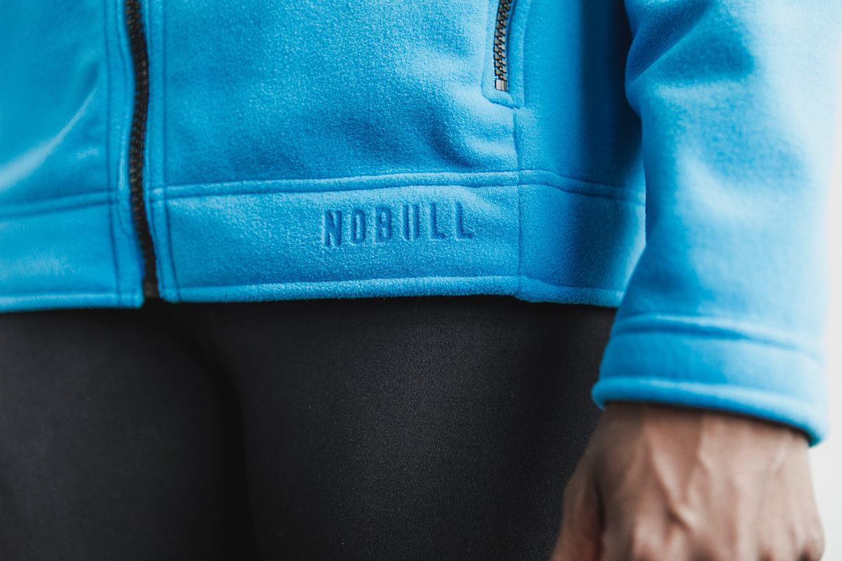 Nobull Arctic Zip-up Neon Jassen Dames Blauw | 982576-EUF