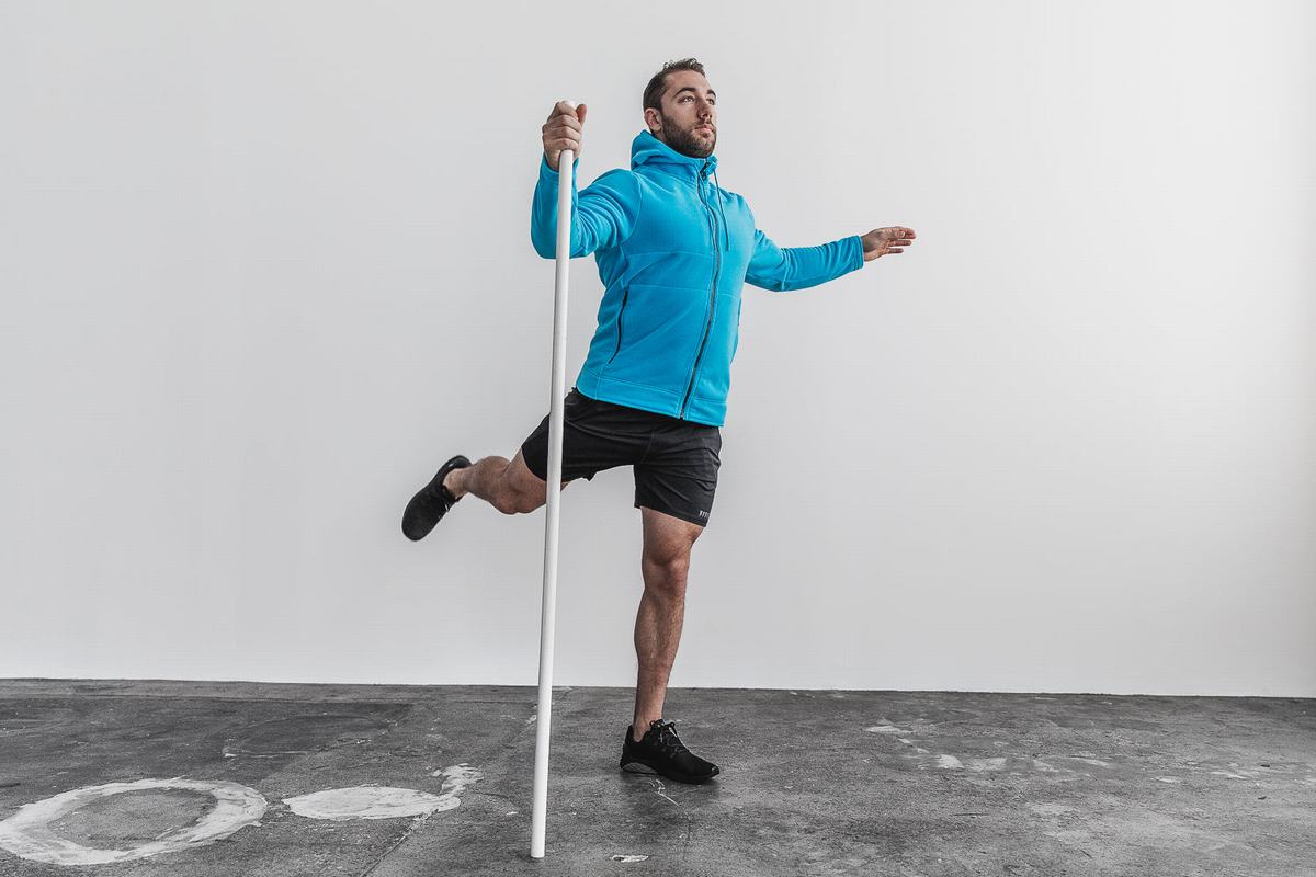 Nobull Arctic Zip-up Neon Jassen Heren Blauw | 701458-LTA