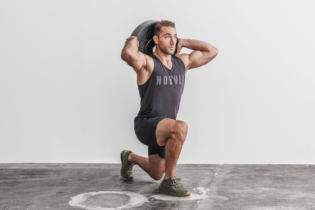 Nobull Army Knit Runner Loopschoenen Heren Olijfgroen | 834192-NHX