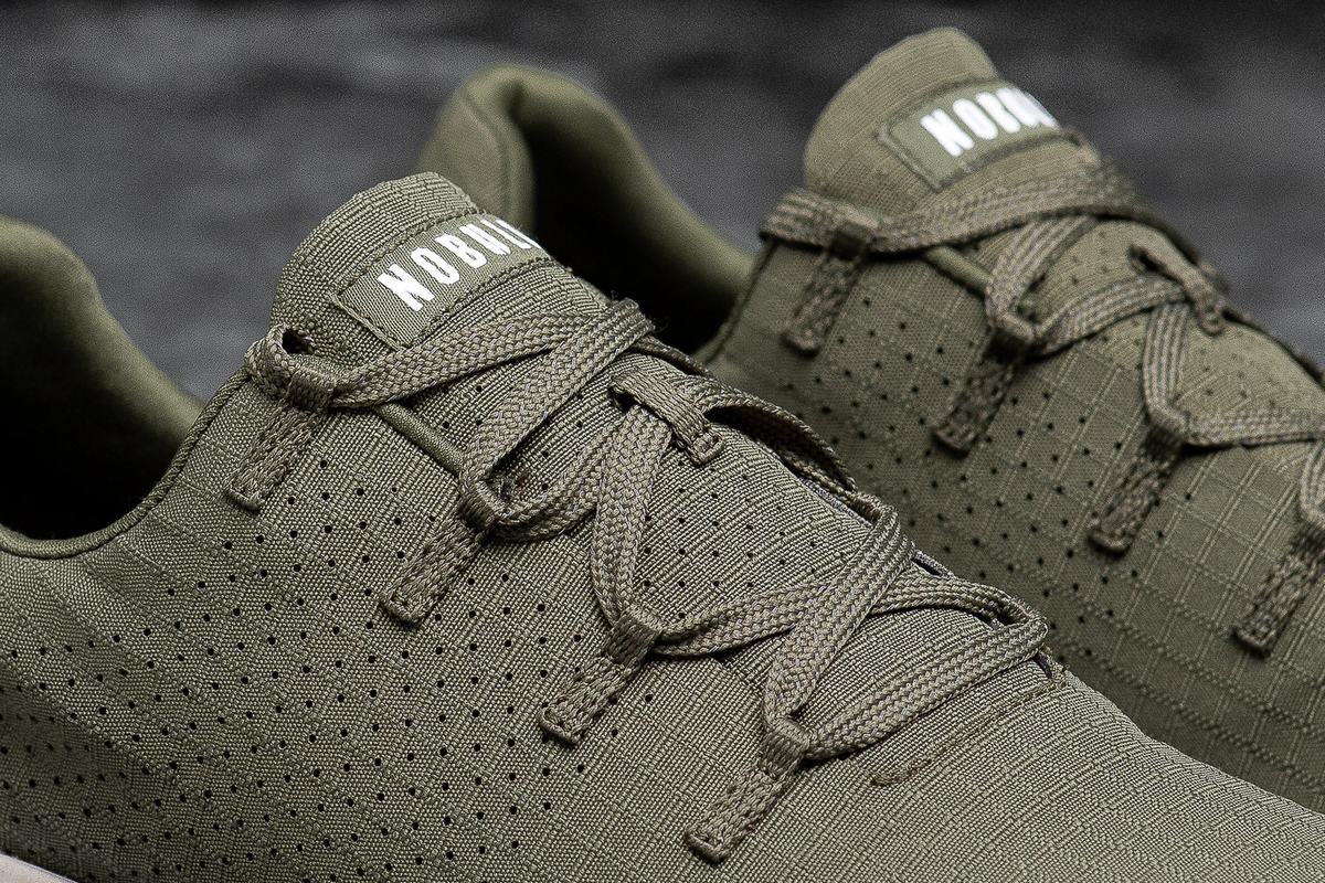 Nobull Army Ripstop Runner Loopschoenen Heren Olijfgroen | 647032-NGB
