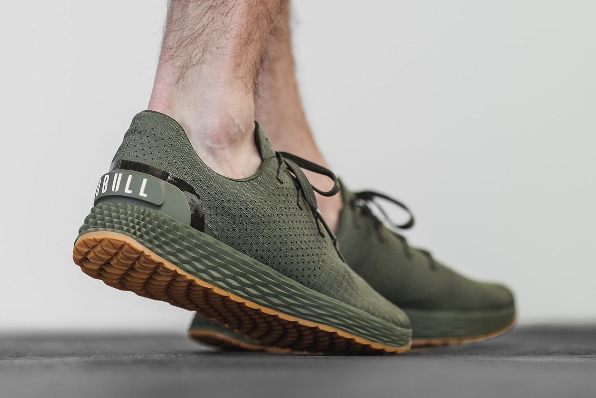 Nobull Army Ripstop Runner Loopschoenen Heren Olijfgroen | 673905-BQK