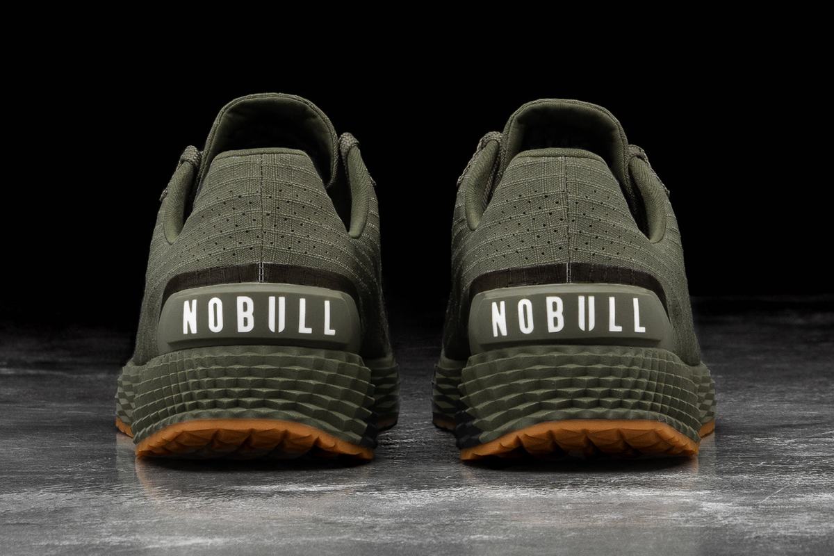 Nobull Army Ripstop Runner Loopschoenen Heren Olijfgroen | 673905-BQK