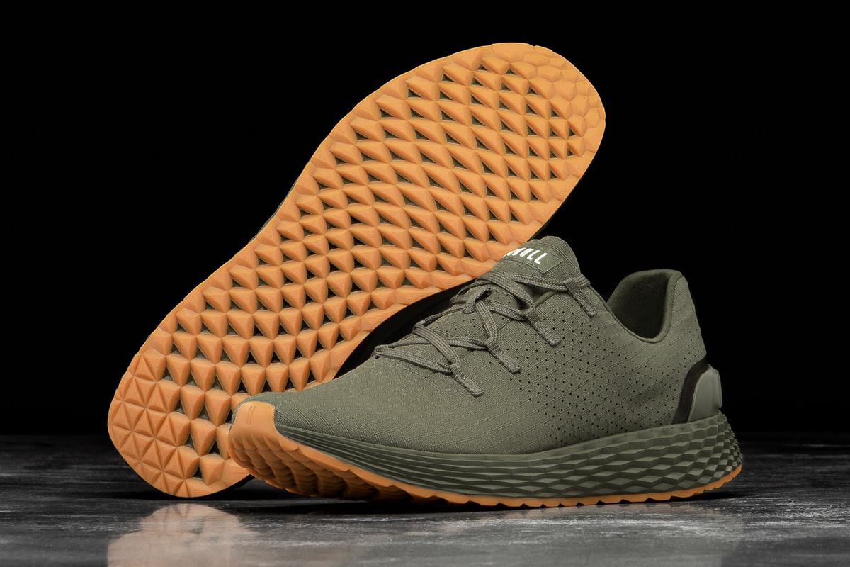 Nobull Army Ripstop Runner Loopschoenen Heren Olijfgroen | 673905-BQK