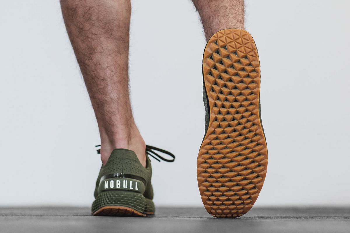 Nobull Army Ripstop Runner Loopschoenen Heren Olijfgroen | 673905-BQK